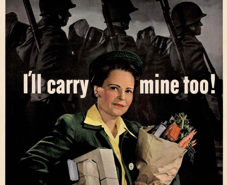 Numerous posters were made during WWII promoting women's roles in the 