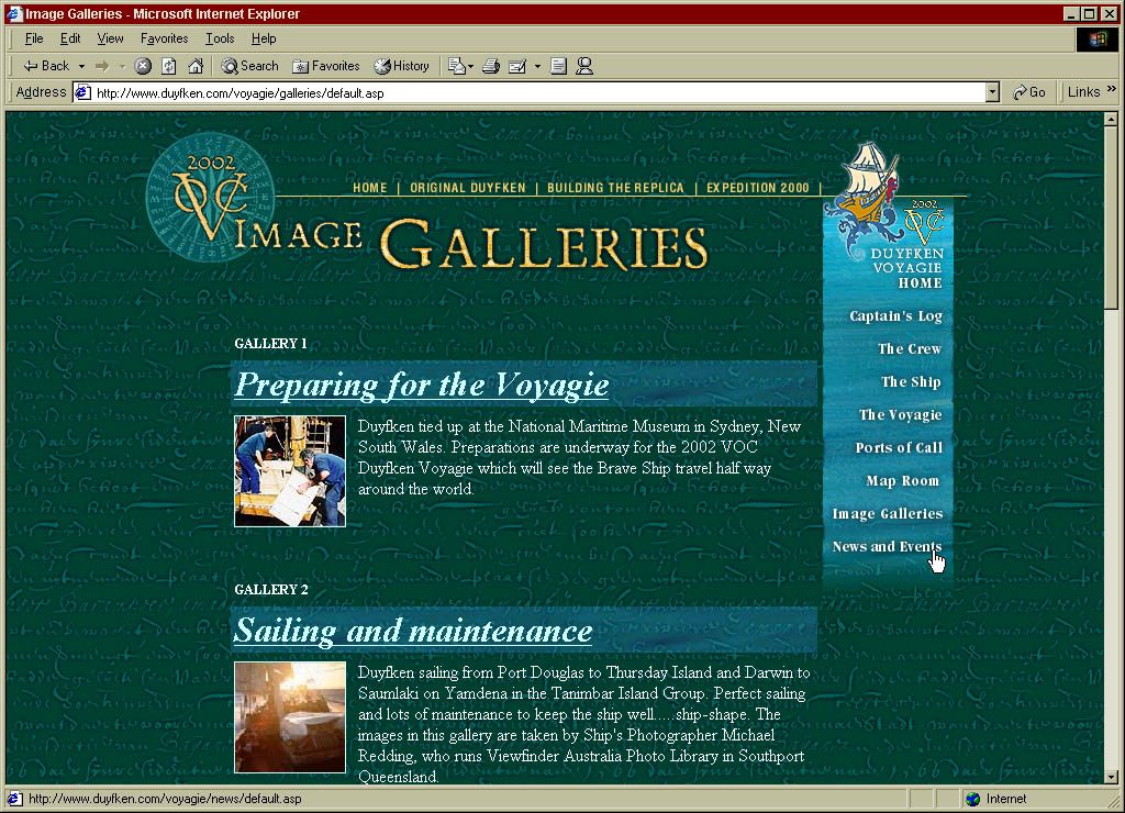 News & Events main page -2001
