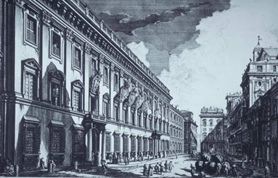 Engraving of the Palazzo Odescalchi