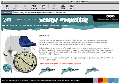 Screen Shot: Design Traveller