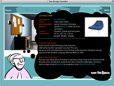Screen Shott: Design Traveller artefact page