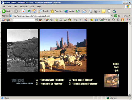 Voices of the Coloradeau Plateau - home page