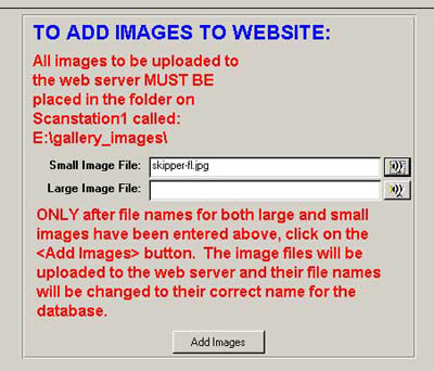 To add images to website ... 