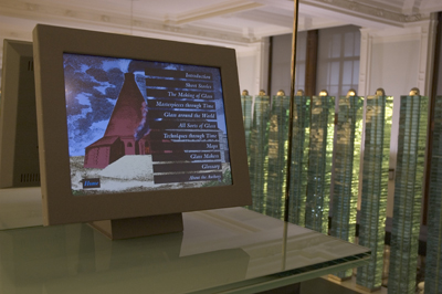 Fig 1: The Story of Glass installed at the Victoria and Albert Museum