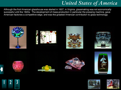 Fig 4: United States of America thumbnail array with crumb trail icons
