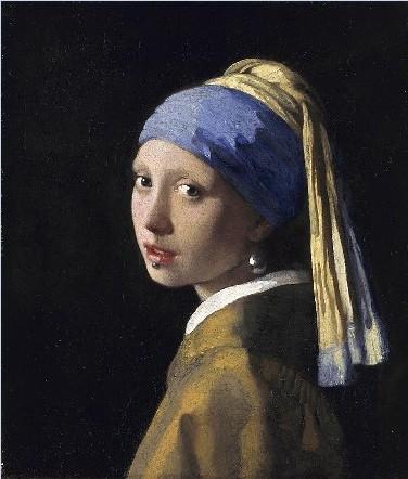 Fig 3: Vermeer&rsquo;s Girl with a pearl earring, adapted for the Gallery Game