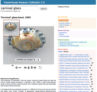 Fig 5.1 1923 ‘Carnival’ glass bowl, 1923. Collection: Powerhouse Museum, Sydney. Photography: Powerhouse Museum