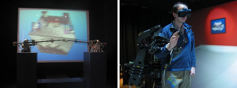 Fig 1: Examples of haptic interfaces used in the Pure Form project