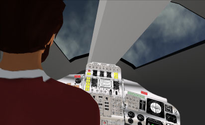 Fig 3:&nbsp; Blasting off at the International Spaceflight Museum