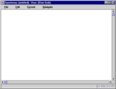 An empty Synchrony workspace