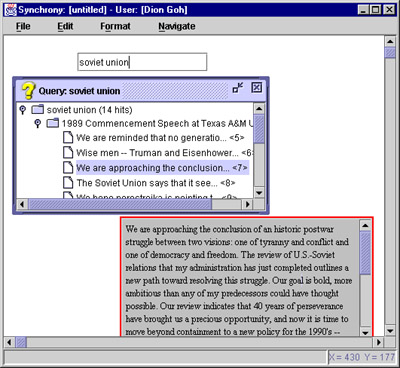 Querying and viewing documents