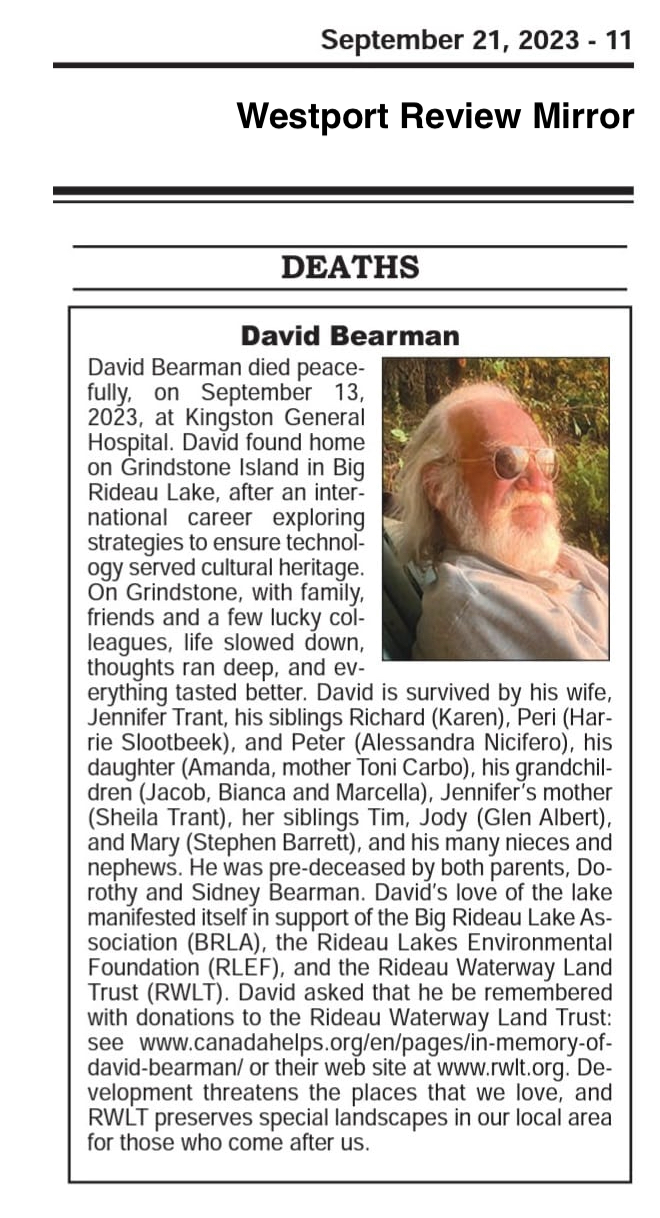 David's Obituary