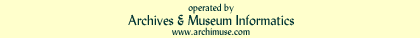 archives + museum informatics
