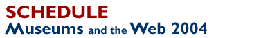 Archives & Museum Informatics: mw2003