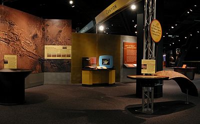 Photograph; the exhibit gallery installation