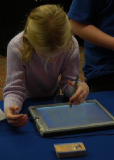 Student using Northern Journeys