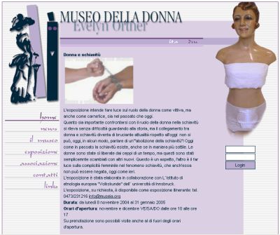 Screen Shot: Museo della Donna