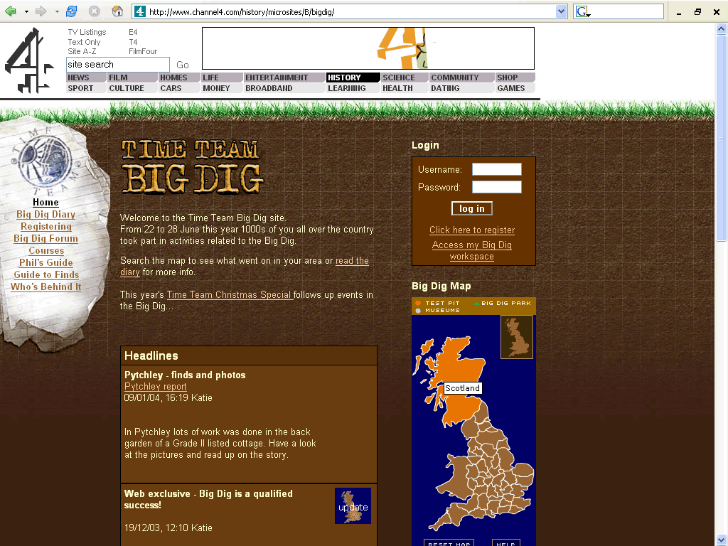 Big Dig Website
