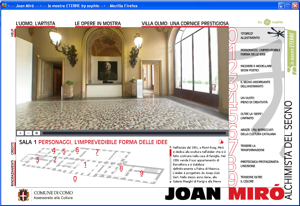 Screen Shot: exhibitions stored in www.lemostreeterne.it