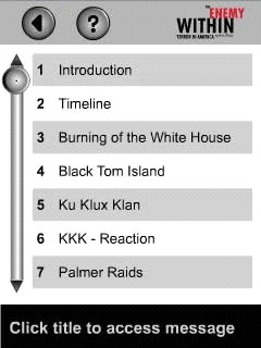 Screen Shot: Main menu