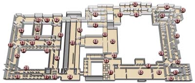 Screen Shot: Museum virtual tour floorplan