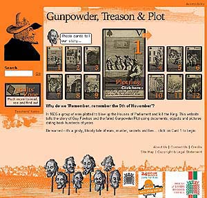 Fig 2: The kids&rsquo; site homepage