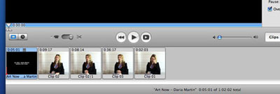 Fig 16: Drag your chosen title into the front of the timeline