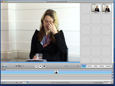 Fig 2: View clips in the Viewing Panel 