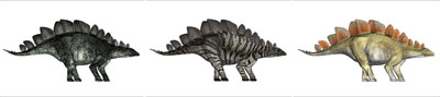 Fig 6: Examples of skin color of the dinosaur