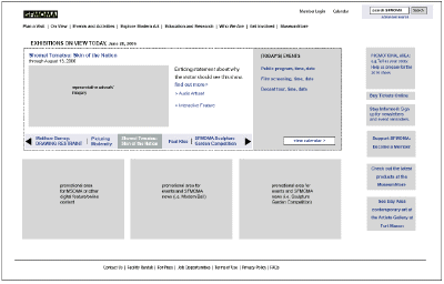 Fig 1: Screenshot of Homepage schematic 