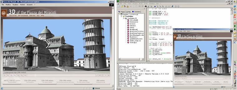 Fig 5: Web3D development using the XVR technology