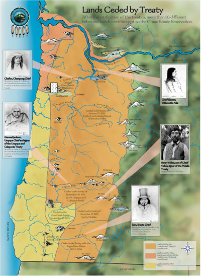 Fig 2. Ceded Lands of the Confederated Tribes of Grand Ronde.