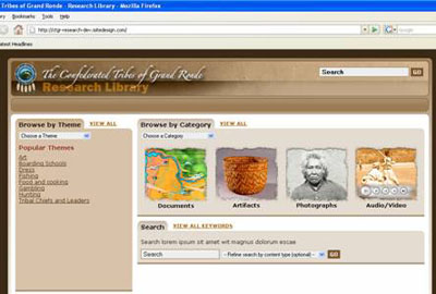 Fig 6: Home page of Research Library 