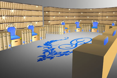 Fig 10 : Design for the Archival room in the basement of the Archive of the province Drenthe