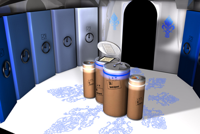 Fig 12 : Design for the Scanner room in the basement of the Archive of the province Drenthe