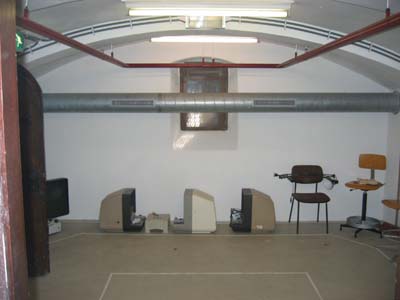 Fig 7a and 7b : View of basement rooms before the makeover into the Operation Sigismund setting.